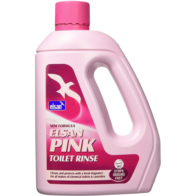 Elsan Toilet Rinse - Pink - 2 Litre Elsan  - Dynamic Drive