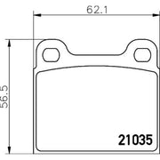 Mintex Rear Brake Pad Set MDB1068