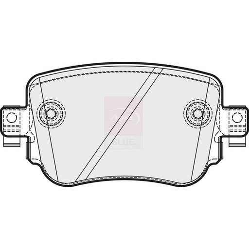 Apec Rear Brake Pad Set fits Audi A1 2014-2018