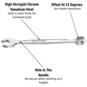 Teng Tools Combination Spanner Anti Slip Metric 16mm Teng Tools - Dynamic Drive