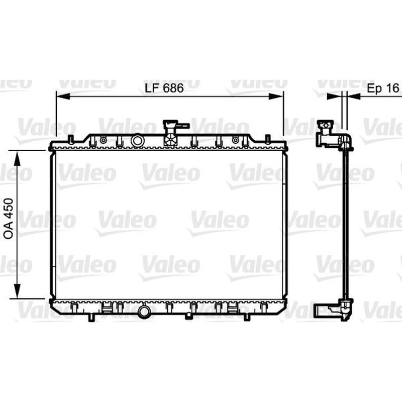Valeo Engine Radiator 735205