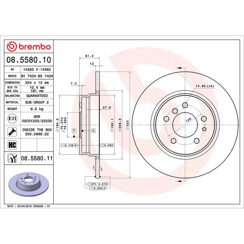 Brembo Front & Rear Brake Discs & Pads fits BMW 7 1994-2001
