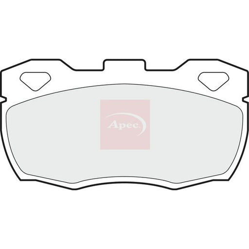 Apec Front Brake Pad Set fits Land Rover 110/127 1983-1990 2.5 3.5