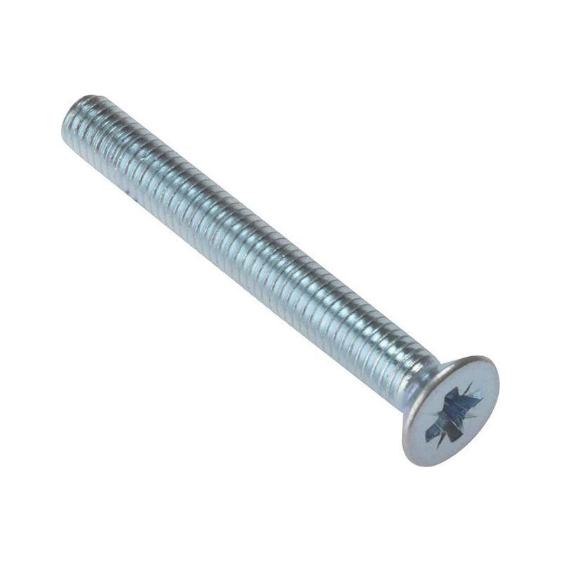 Forgefix Machine Screw Pozi Compatible CSK ZP M6 x 30mm Bag 25 ForgeFix - NN4 Online