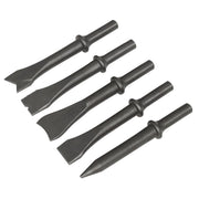 Sealey Air Hammer Chisel Set 120mm 5pc SA12C Sealey - Dynamic Drive