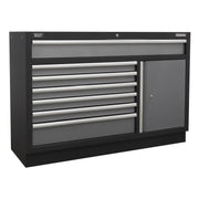 Sealey Superline Pro 1.96m Storage System Pressed Wood Worktop APMSSTACK09W Sealey - Dynamic Drive