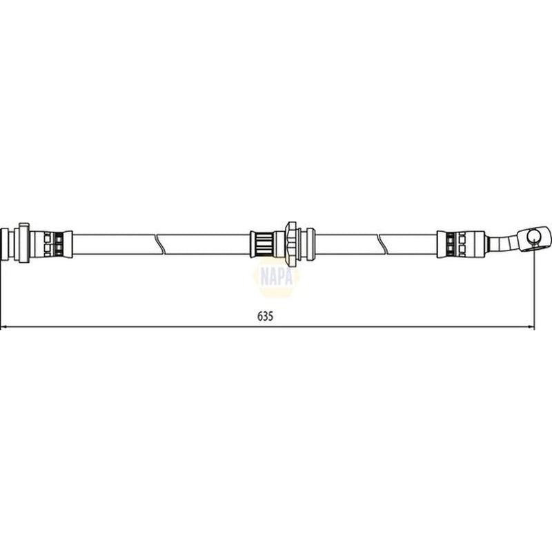 NAPA Brake Hydraulic Hose Line Front Left NBH1309
