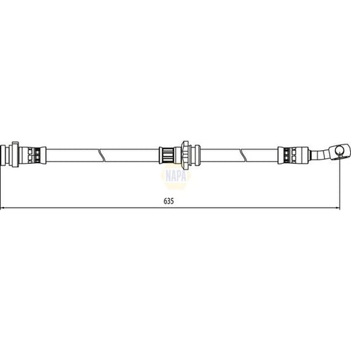 NAPA Brake Hydraulic Hose Line Front Left NBH1309
