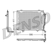 Denso Air Conditioning Condenser DCN17016