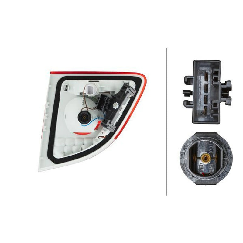 Hella Tail Light / Lamp W16W Left fits BMW 5 2004-2010