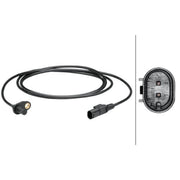 Hella ABS Wheel Speed Sensor Rear 6PU 012 679-421