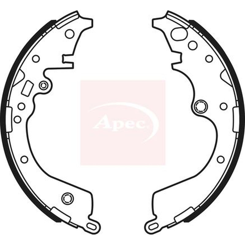 Apec Brake Shoe Set Axle Kit fits Toyota Hiace / Commuter V Bus 2006 on 2.5