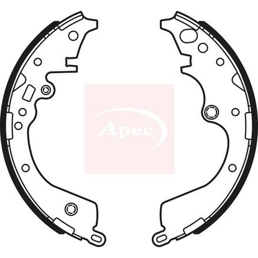 Apec Brake Shoe Set Axle Kit fits Toyota Hiace / Commuter V Bus 2006 on 2.5
