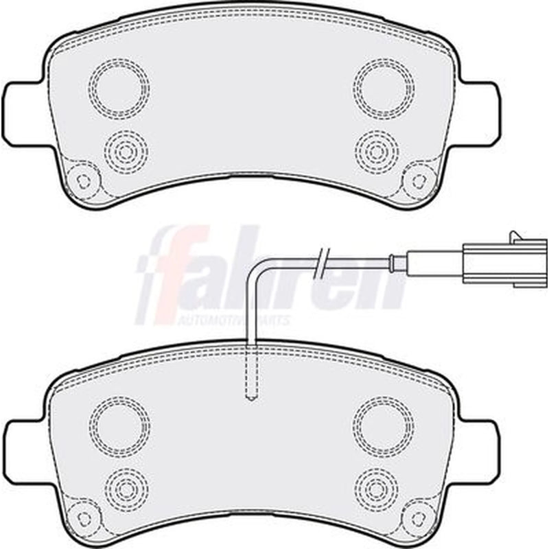 Fahren Rear Brake Pad Set FBP3754