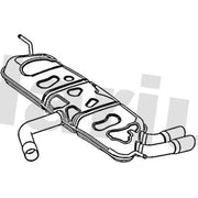 Klarius Box With Tail Pipe Rear fits VW Golf VI 2008-2013 2.0