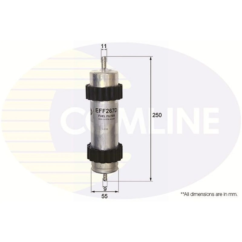 Comline Fuel Filter Element fits Audi A4 Allroad B9 2016 on 2.0