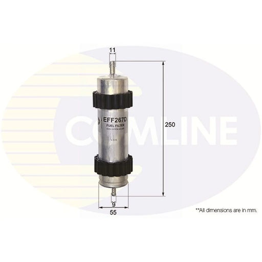 Comline Fuel Filter Element fits Audi A4 Allroad B9 2016 on 2.0