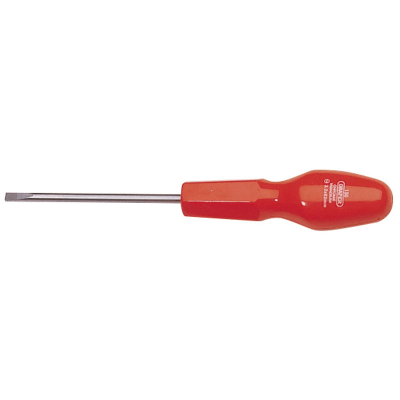Draper Plain Slot Flared Tip Cabinet Pattern Screwdriver, 3.2 x 63mm (Sold Loose Draper - Dynamic Drive