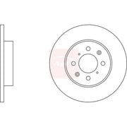 Apec 2 x Solid Front Brake Discs DSK741-x2