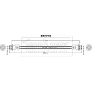 Borg & Beck Brake Hydraulic Hose Line outer BBH9118