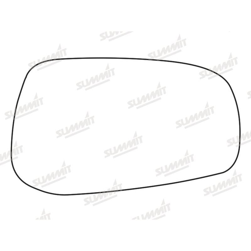 Summit Stick-On Standard Mirror Glass fits Volvo V70 RHS - NN4 Online
