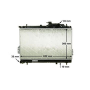 Mahle Engine Radiator fits Hyundai Matrix 2001-2010 1.5