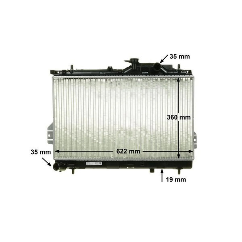 Mahle Engine Radiator fits Hyundai Matrix 2001-2010 1.5