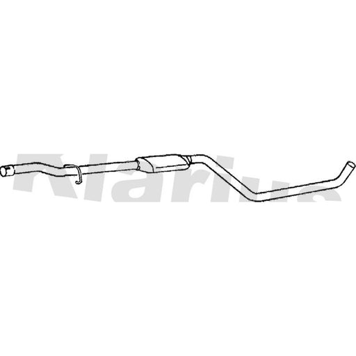 Klarius Box With Centre Pipe Centre fits Volvo 440 1988-1996 1.6 1.8