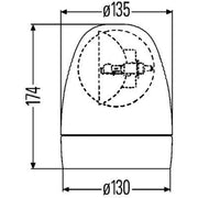 Hella Rotating Beacon Wide High