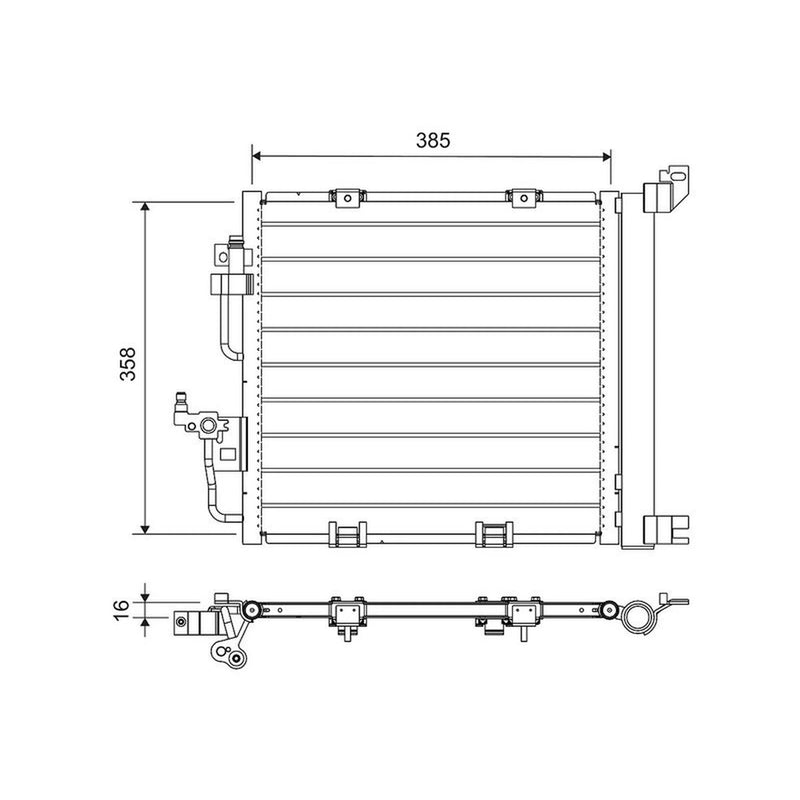 Valeo Air Conditioning Condenser 812747