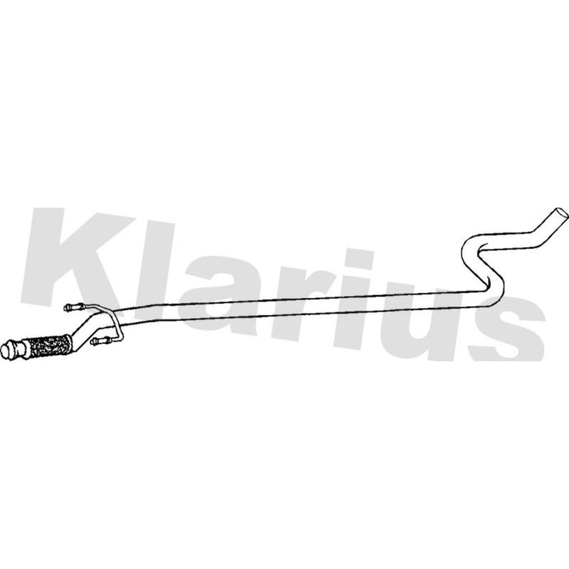 Klarius Exhaust Pipe OD fits Citroën C2 2003-2009 1.4