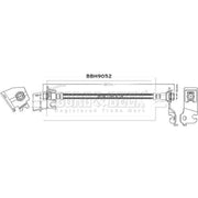 Borg & Beck Brake Hydraulic Hose Line Rear Left BBH9052
