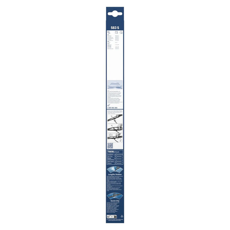 Bosch Twin Spoiler Wiper Blade Set 530mm + 530mm — 583S fits Audi A4 B5