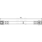 Apec Brake Hydraulic Hose Line Rear Left fits Nissan Interstar Bus 2002-2011