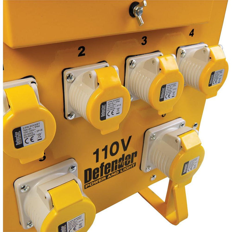 Defender 10kVA Single Phase Transformer 16A / 32A 110V Defender - Dynamic Drive