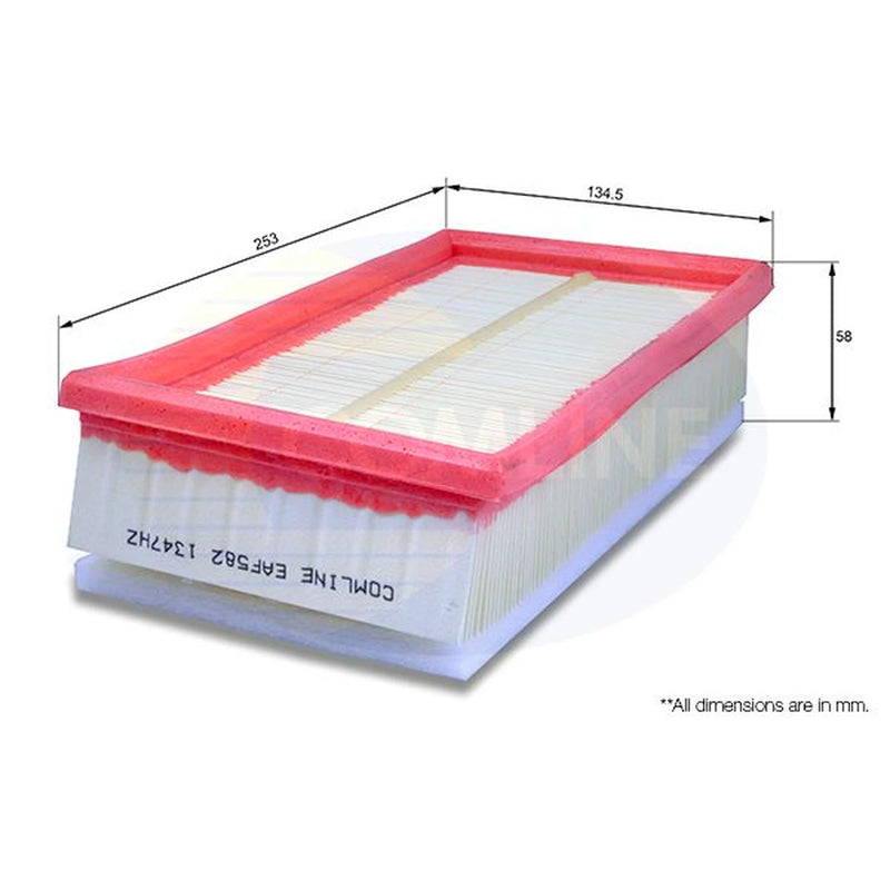 Comline Engine Air Filter fits Citroën C5 II 2004-2008 1.6