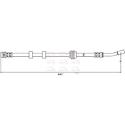 Apec Brake Hydraulic Hose Line Front HOS3917
