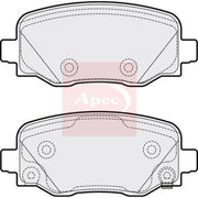 Apec Rear Brake Pad Set PAD2069