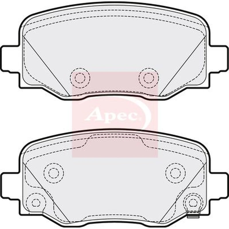 Apec Rear Brake Pad Set PAD2069