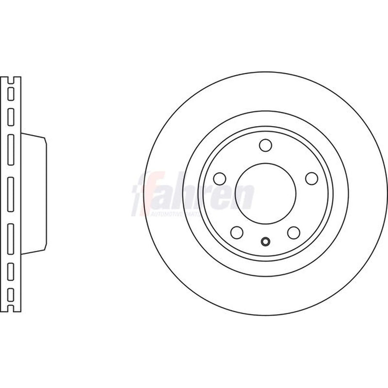 Fahren 2 x Vented Front Brake Discs FBD6776-x2