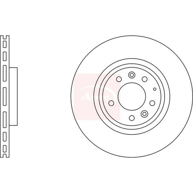 Apec 2 x Vented Brake Discs fits Mazda RX-8 2003-2012 1.3