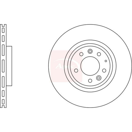 Apec 2 x Vented Brake Discs fits Mazda RX-8 2003-2012 1.3