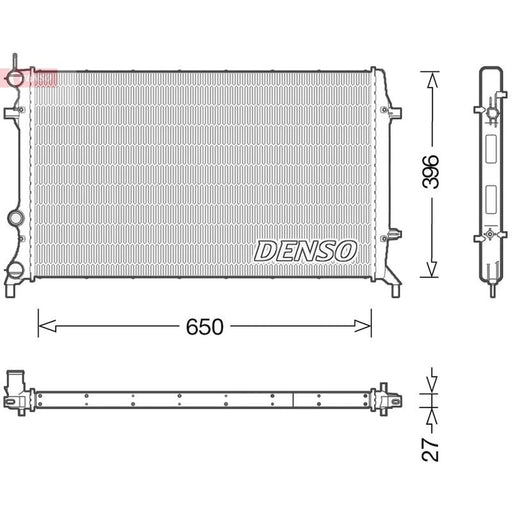 Denso Engine Radiator fits VW Beetle 2011-2019 2.5