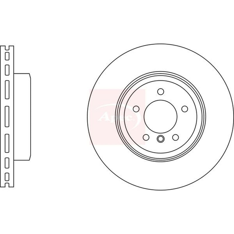 Apec Front Brake Vented Discs & Pads fits BMW Z4 Roadster 2009-2016