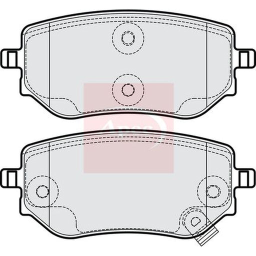 Apec Rear Brake Pad Set fits Mercedes-Benz X-Class 2017-2020