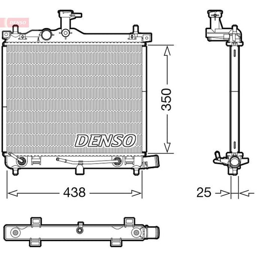 Denso Engine Radiator fits Hyundai I10 I 2008-2013 1.2