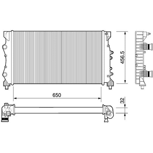Mahle Engine Radiator fits Renault Espace 1996-2002 2.0
