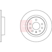 Apec 2 x Solid Rear Brake Discs DSK2091-x2