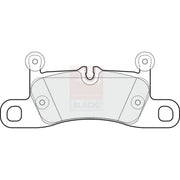 Apec Black Rear Brake Pad Set fits Porsche 911 2015-2019 3.0