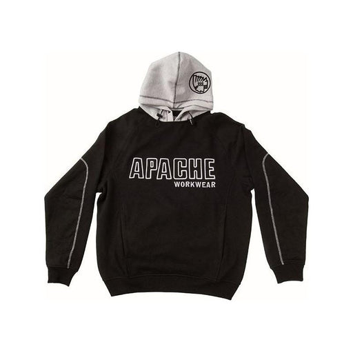 Apache Hooded Sweatshirt Black/Grey - L (41/43in) Apache - NN4 Online